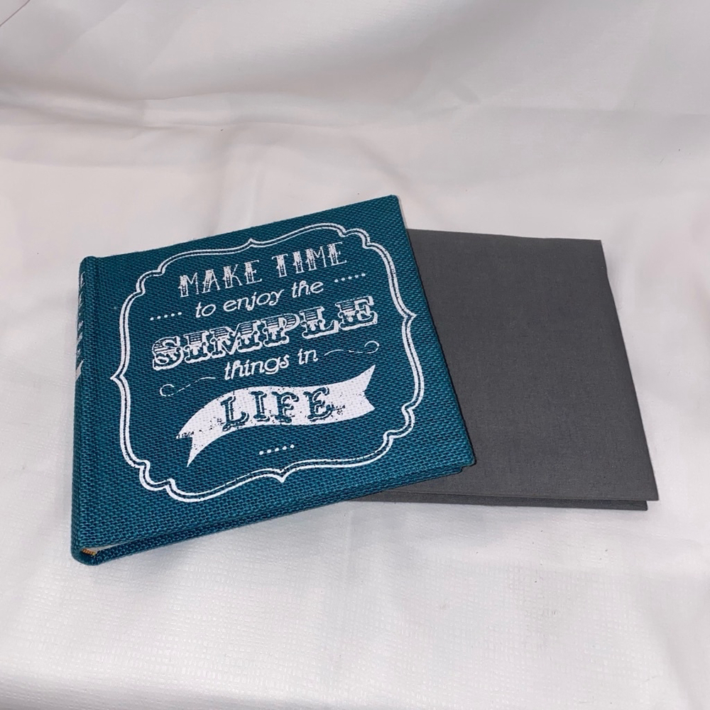 Photo Album Set in Teal and Gray